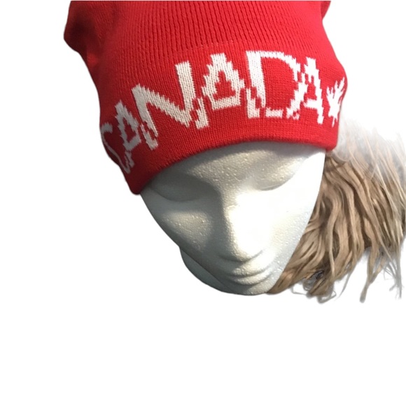 ✅ X5 BRAND NEW WITH TAG Canada Maple Leaf Red Reversible Winter Hat/Toques/Tuque - Picture 6 of 11